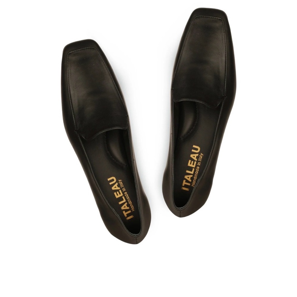 NEW NWT Italeau Christina Flexlite Loafers Jet Black 7.5